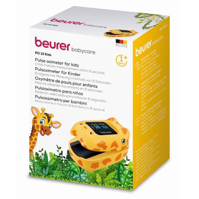 Beurer Germany PO 13 KIDS Pulse Oximeter for Children: Measures SpO2 & Heart Rate