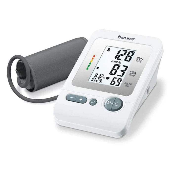 Beurer Germany BM 26 Upper Arm Blood Pressure Monitor: Arrhythmia & Risk Indicator. For up to 4 Users. 30 Memory Spaces