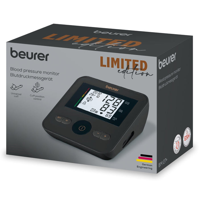 Beurer Germany BM 27 Blood Pressure Monitor with Arrhythmia Detection - Limited Black & Bronze Edition