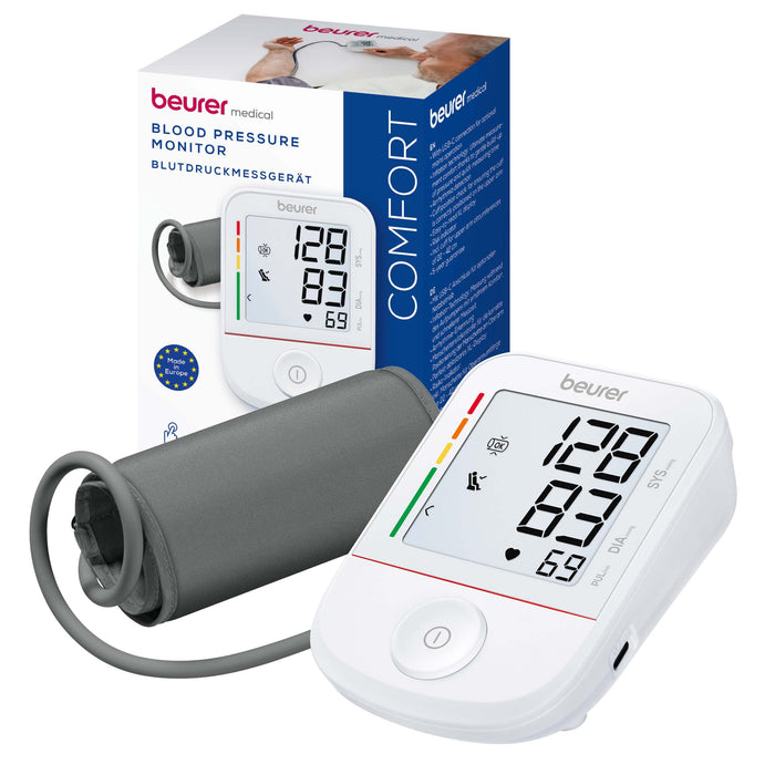 Beurer BM 38 Upper Arm Blood Pressure Monitor: Easy to Use. Accurate Measurements. Arrhythmia Detection. XL Display. Universal Cuff 22-42 cm