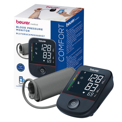 Beurer Germany BM 48 Upper Arm Blood Pressure Monitor with Cuff: Easy to Use. Accurate Measurements. Arrhythmia Detection. Bluetooth Device. Track & Monitor Measurements via App