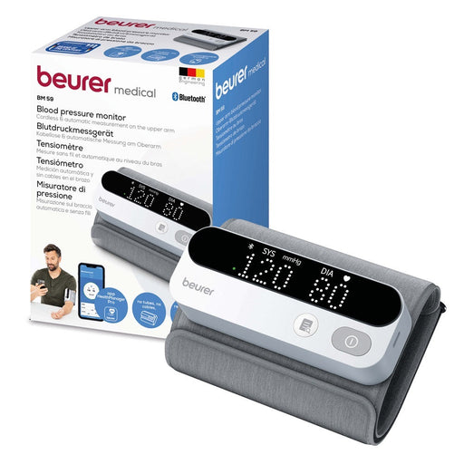 Beurer Germany BM 59 Upper Arm Blood Pressure Monitor: Bluetooth Enabled, No Tubes, Track BP on App