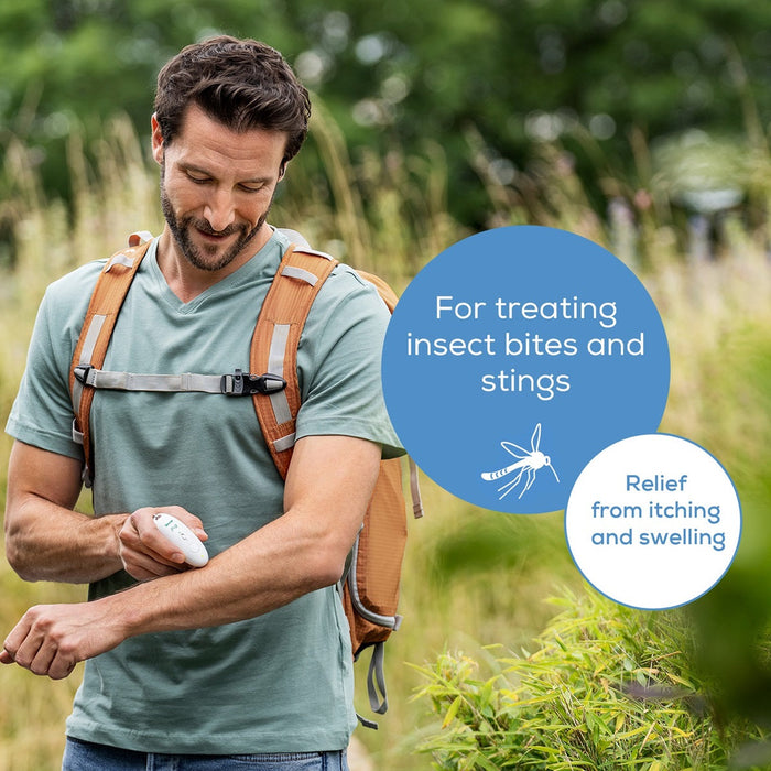 Beurer BR 10 Mosquito Bite Itch Relief: Heals Itchy, Sore Insect Bites & Stings - Compact BR 10 Traveller with Carabiner Snap Hook