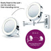 Beurer Cosmetics Mirror: Illuminated 2-in-1 Mounted & Standing Mirror BS 59