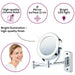 Beurer Cosmetics Mirror: Illuminated 2-in-1 Mounted & Standing Mirror BS 59