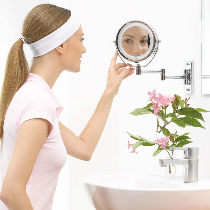 Beurer Cosmetics Mirror: Illuminated 2-in-1 Mounted & Standing Mirror BS 59