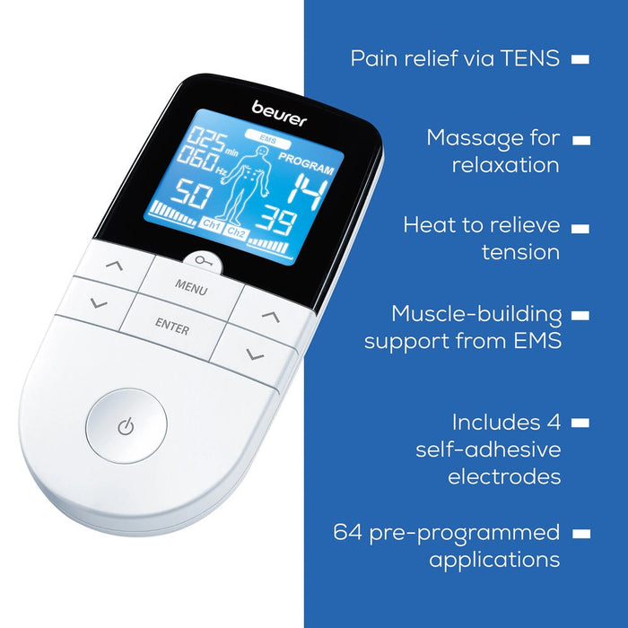 Beurer Germany EM 49 Digital TENS / EMS Unit - Pain Therapy & Muscle Stimulation