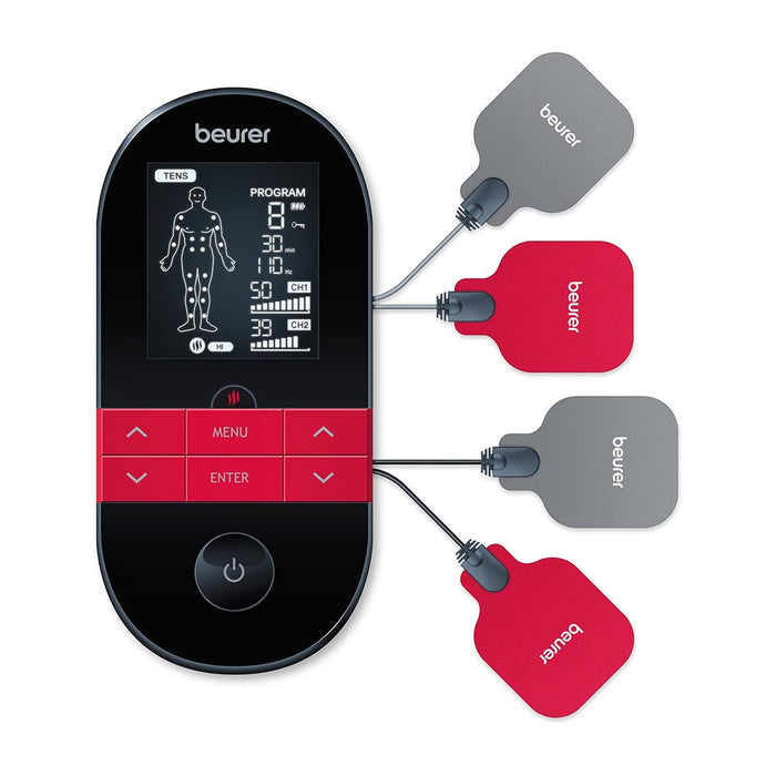 Beurer EM 59 Digital TENS/EMS Device With Heat Function - Pain Therapy & Muscle Stimulation