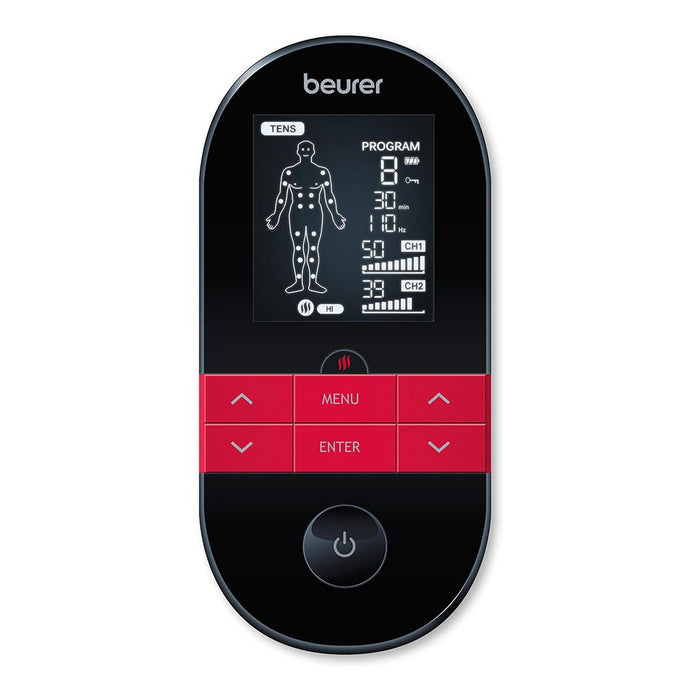 Beurer EM 59 Digital TENS/EMS Device With Heat Function - Pain Therapy & Muscle Stimulation