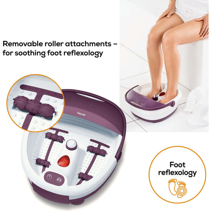 Beurer Portable Foot Spa / Foot Bath: Pedicure & Massage with Infrared Light FB 21