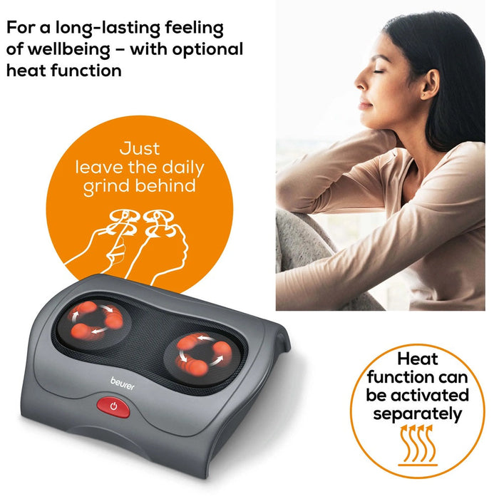 Beurer FM 39 Foot Massager: Shiatsu Massage with Optional Heat Function