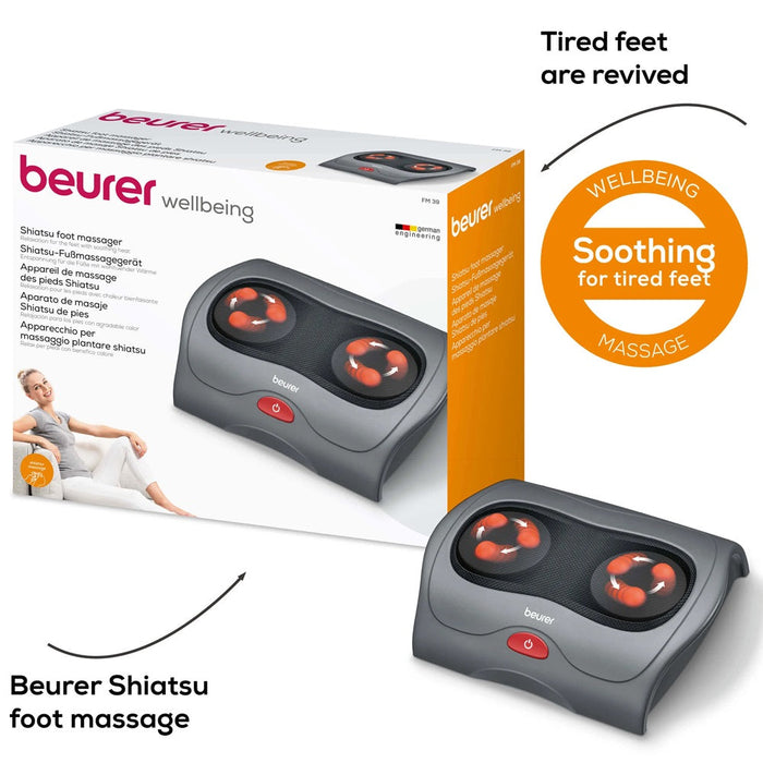 Beurer FM 39 Foot Massager: Shiatsu Massage with Optional Heat Function