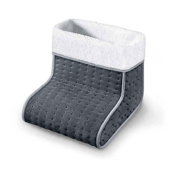 Beurer Germany FW 20 Electric Foot Warmer in Grey: Fast Heating Adjustable Temperature. Cosy Materials. Low Energy Heat.