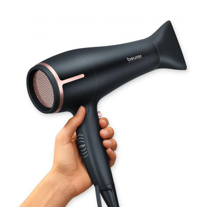 Beurer HC 60 Hair Dryer: Eco Friendly Touch Control Technology, Ion Function, 1400-2000W