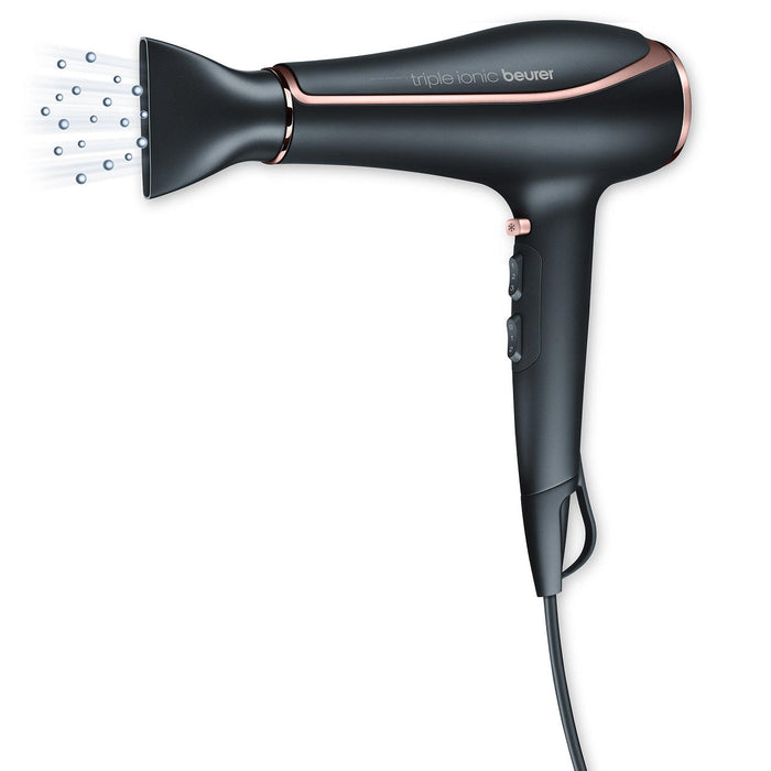 Beurer HC 80 Hair Dryer: Fast Drying, Triple Ionic Function, Variable Heat & Speed