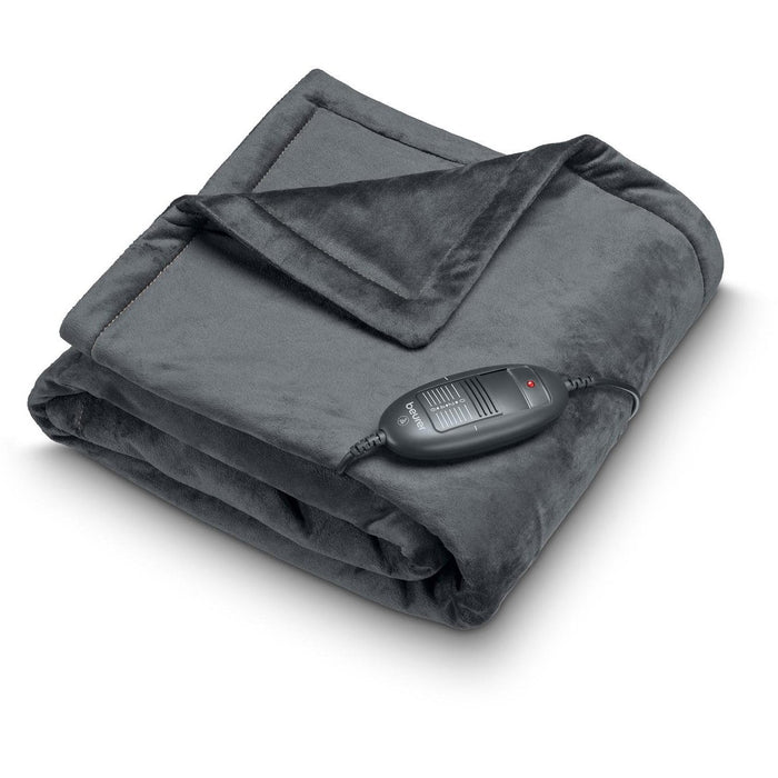 Beurer HD 74 LE24 Electric Blanket: Cosy Heated Over Blanket in Limited Edition Black 130x150cm