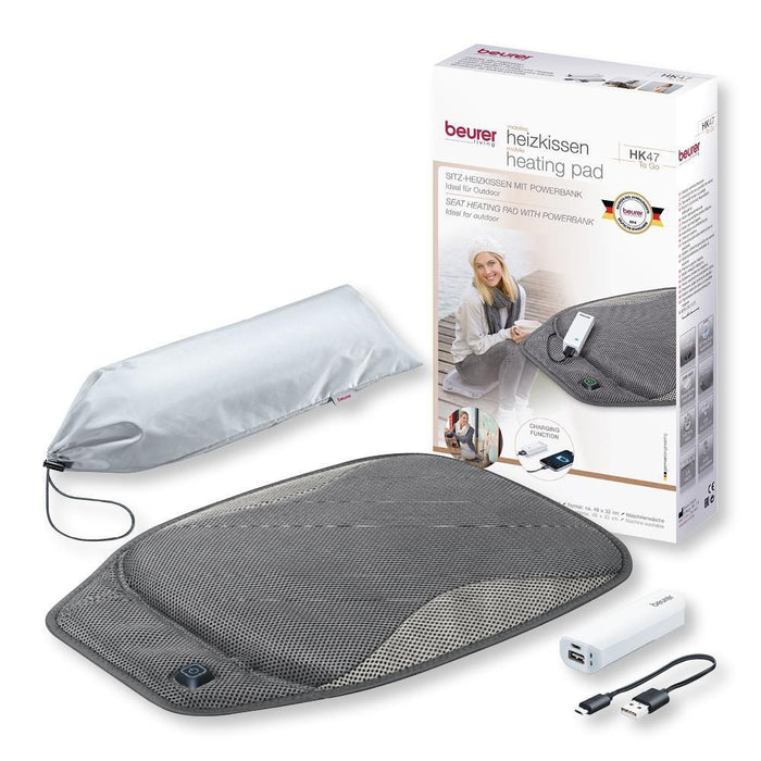 Beurer Mobile Seat Heating Pad With Powerbank HK 47 To Go