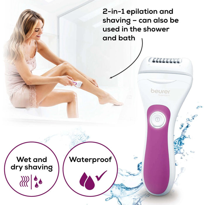 Beurer HL 76 SatinSkin Wet & Dry Epilator & Shaver - Rechargeable