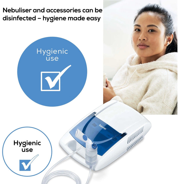 Beurer IH 21 Nebuliser: Compressed Air Technology Respiratory Treatment of Children & Adults IH 21 Nebulizer