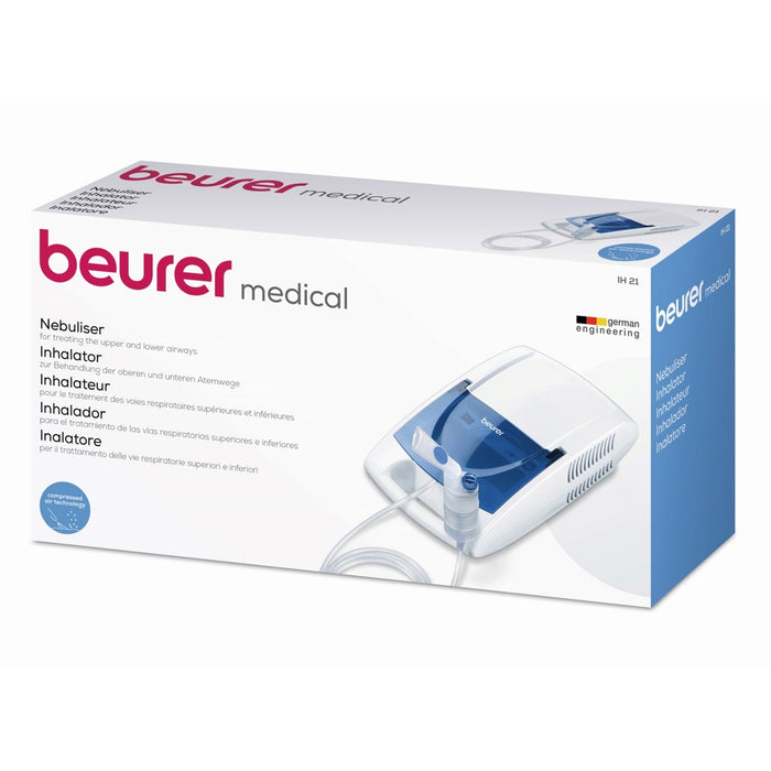 Beurer IH 21 Nebuliser: Compressed Air Technology Respiratory Treatment of Children & Adults IH 21 Nebulizer