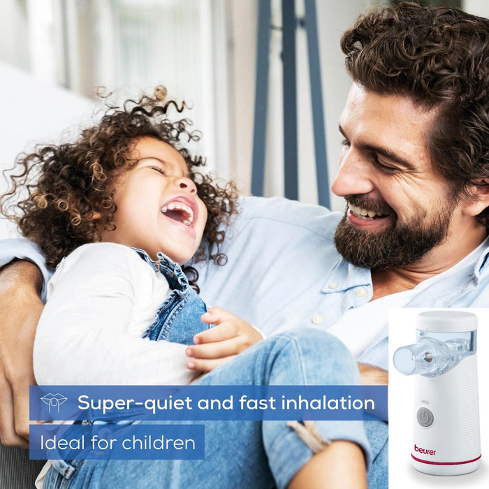 Beurer IH 51 Nebuliser: Rechargeable, Portable, Self-Cleaning, Suitable for Adults & Children