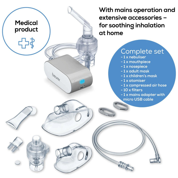 Beurer IH 58 Compact & Portable Nebuliser with Compressed Air Technology