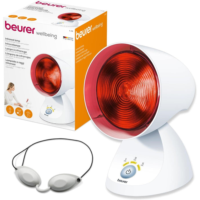 Beurer IL 35 Infrared Lamp with Timer - Soothes Colds & Muscle Strains