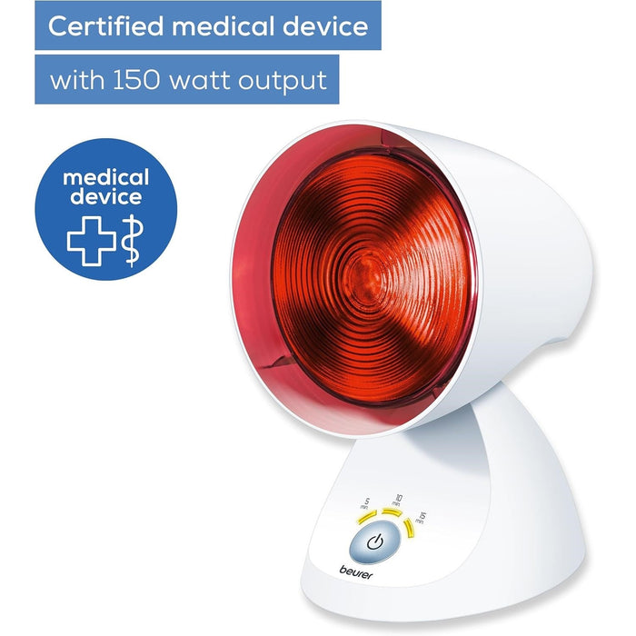 Beurer IL 35 Infrared Lamp with Timer - Soothes Colds & Muscle Strains