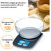 Beurer KS 25 Kitchen Scale: Weigh from 1g to 3Kg, Dishwasher-Safe 1.2L Bowl