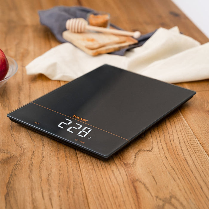 Beurer KS 34 Precise XL Digital Kitchen Scale 15kg Capacity - Limited Black & Bronze Edition