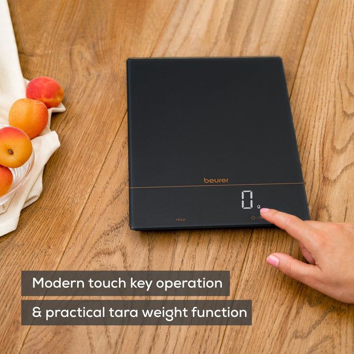 Beurer KS 34 Precise XL Digital Kitchen Scale 15kg Capacity - Limited Black & Bronze Edition