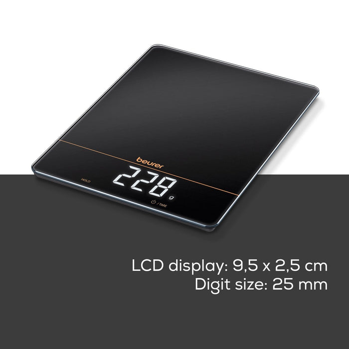 Beurer KS 34 Precise XL Digital Kitchen Scale 15kg Capacity - Limited Black & Bronze Edition