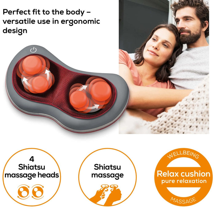 Beurer MG 149 Shiatsu Massage Cushion for Back, Neck & Legs: Relax & Relieve Tension