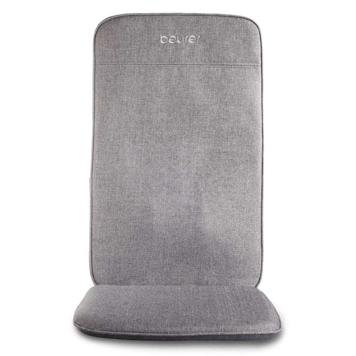 Beurer Massage Seat Cover: Full Back Shiatsu Massage, Easy-To-Use MG 202 Grey