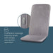 Beurer Massage Seat Cover: Full Back Shiatsu Massage, Easy-To-Use MG 202 Grey