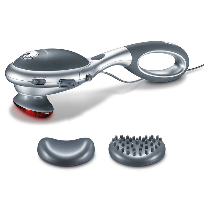 Beurer MG 70 Tapping Massager: Infrared Heat Option, 2 Attachments, Adjustable Intensity