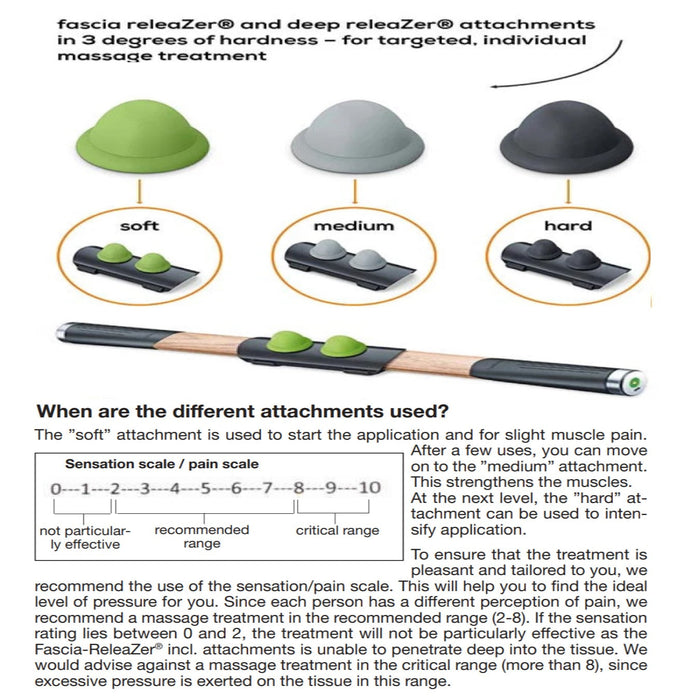 Beurer MG 850 Fascia Massager & Deep-ReleaZer: Loosen Fasciae Adhesions, Regenerate Muscle Tissue