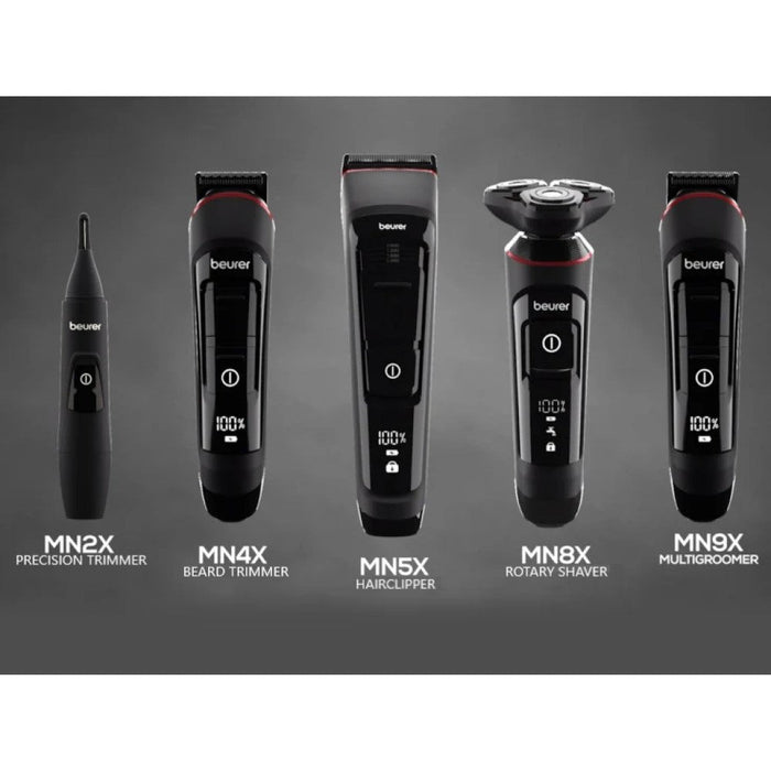 Beurer Germany MN5X Hair Clipper & Trimmer: 7 Attachments. 10 Cutting Lengths. Rechargeable