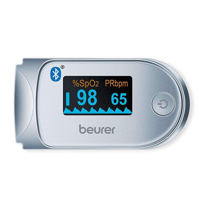 Beurer Germany PO 60 Pulse Oximeter with Bluetooth & App: Oxygen Saturation Level & Pulse