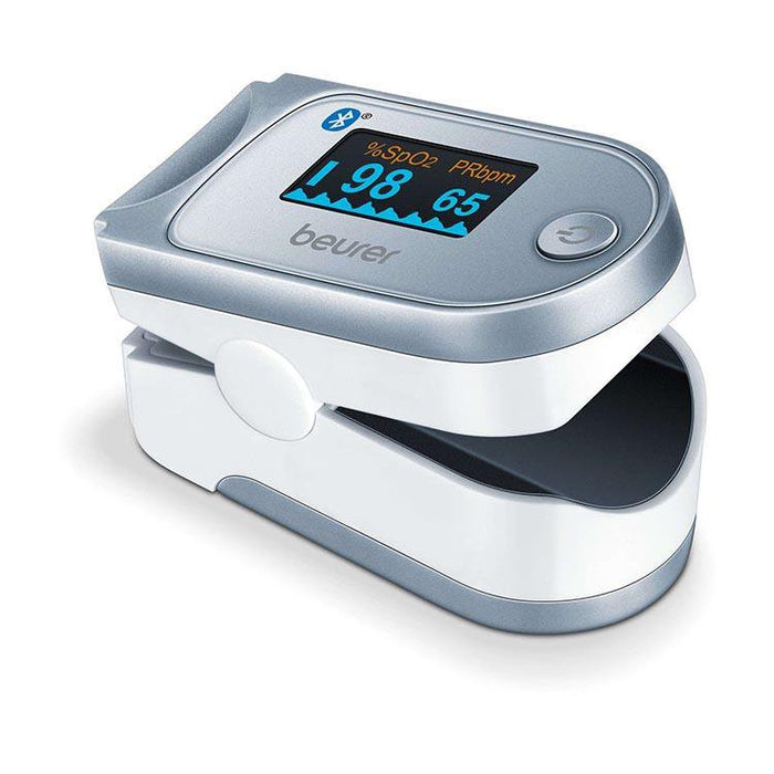 Beurer Germany PO 60 Pulse Oximeter with Bluetooth & App: Oxygen Saturation Level & Pulse