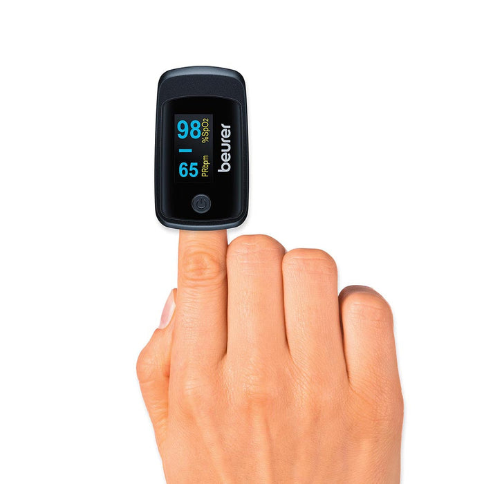 Beurer Germany PO 45 Pulse Oximeter: Oxygen Saturation, Pulse Rate, Perfusion Index