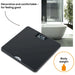 Beurer PS 240 Personal Bathroom Scale in Elegant Black, Backlit Large LCD Display, 180kg Capacity