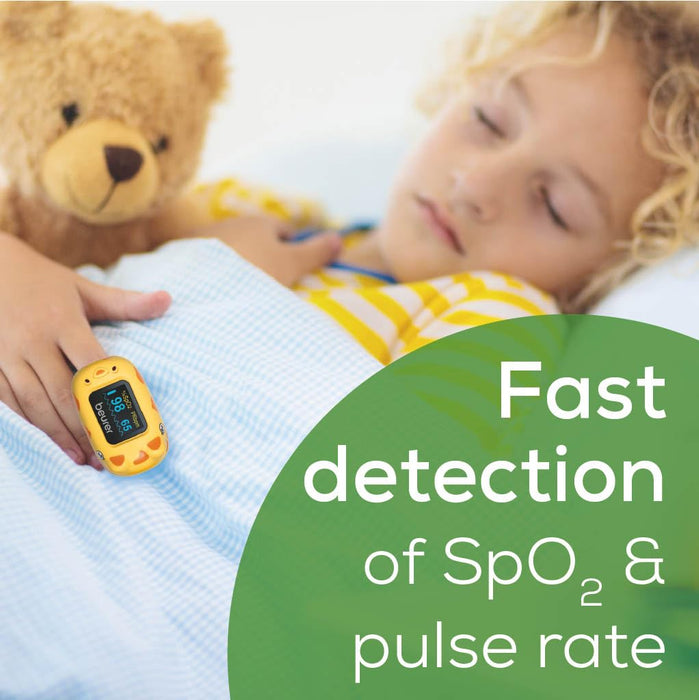 Beurer Germany PO 13 KIDS Pulse Oximeter for Children: Measures SpO2 & Heart Rate