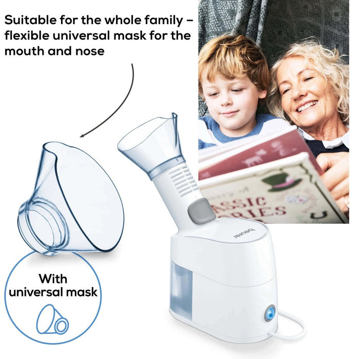 Beurer Germany Steam Vaporiser for Mouth & Nose: Ease Colds & Sinuses SI 40