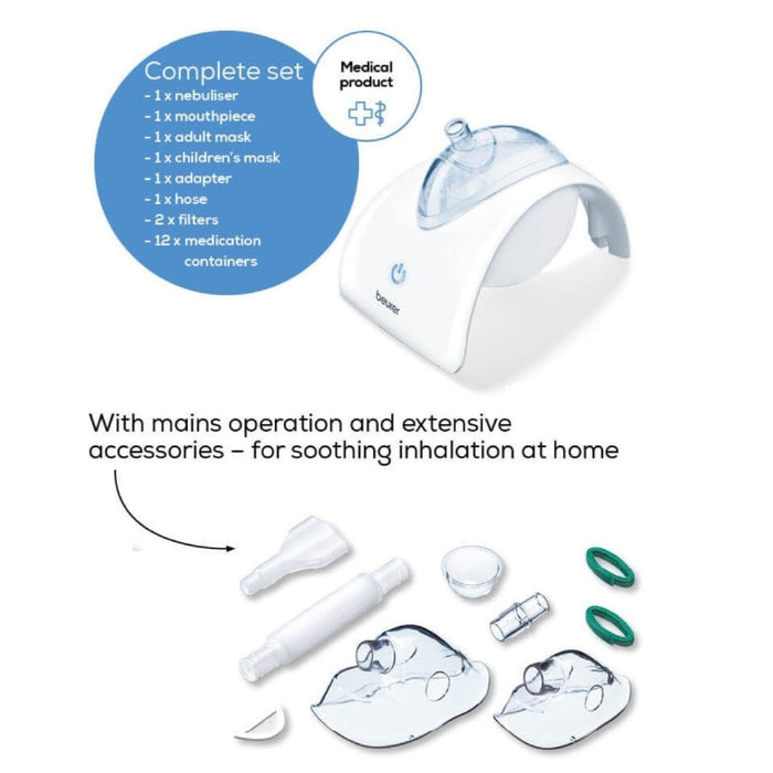 Beurer Germany IH 40 Nebuliser with Ultrasound Technology: Includes Accessories