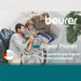 Beurer Electric Blanket: Cosy & Eco-Friendly Heated Throw HD 75 NORDIC GP in GREY 180 x 130cm