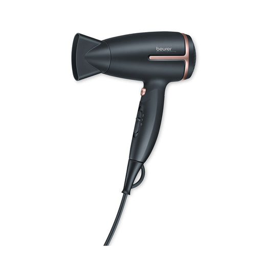 Beurer Travel Hair Dryer: Worldwide Use Voltage Switch, Folding Handle HC 25