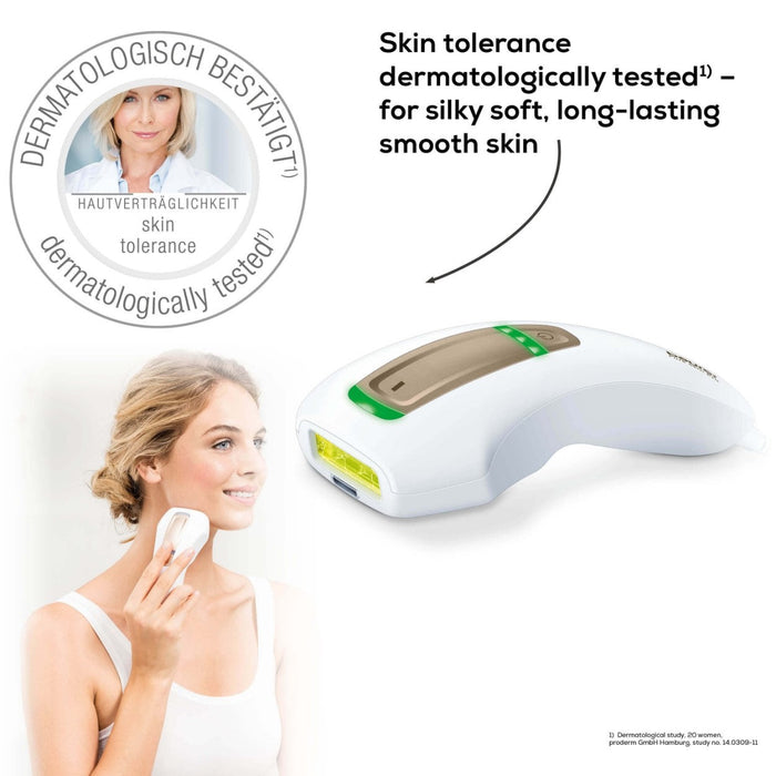 Beurer Germany IPL 5500 Pure Skin Pro: Home-Use IPL Technology Long-Lasting Hair Removal Device for Face & Body with MyIPL App