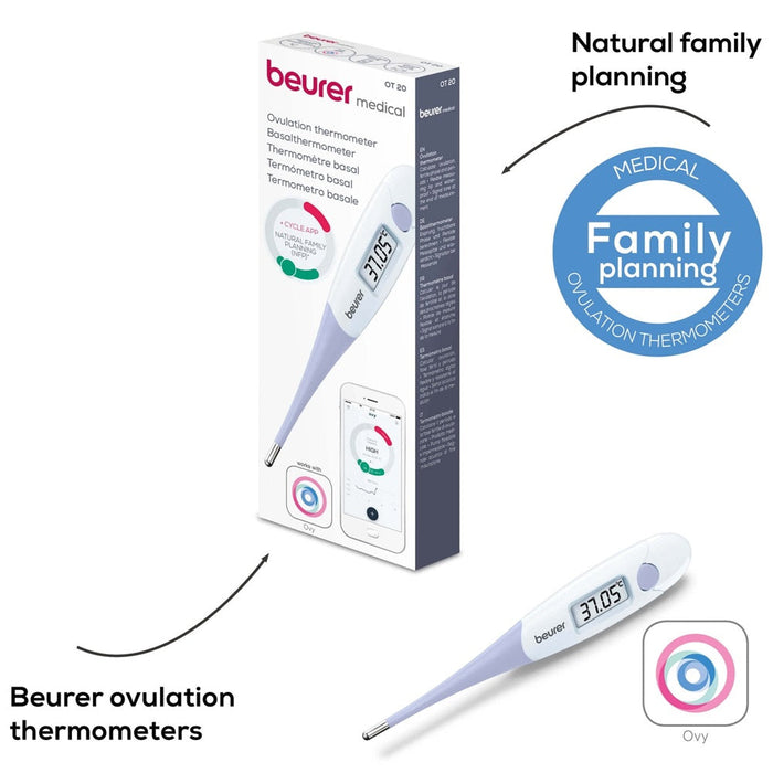 Beurer Basal Thermometer OT 20 for Pregnancy Planning or Cycle Tracking