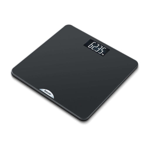 Beurer PS 240 Personal Bathroom Scale in Elegant Black, Backlit Large LCD Display, 180kg Capacity